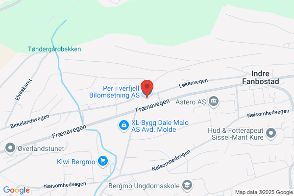 Tverfjell Bilomsetning