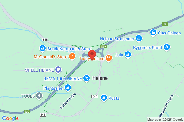 Avis bilutleie Stord Lufthavn